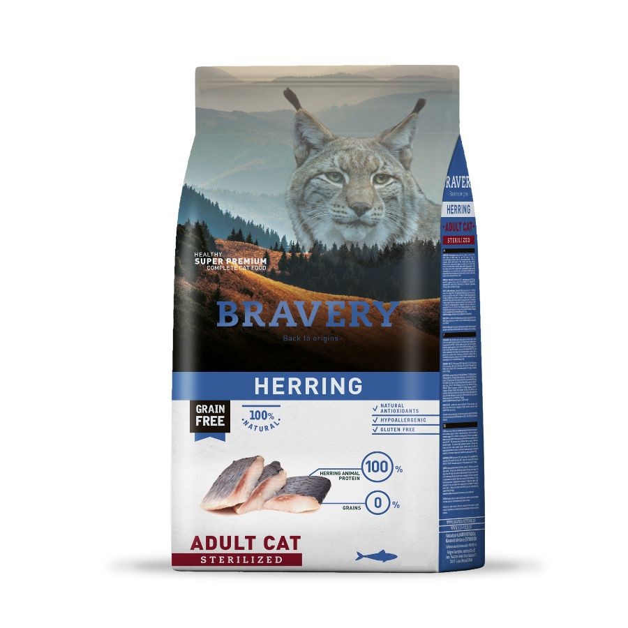 BRAVERY HERRING (ARENQUE) GATO ESTERILIZADO 7KG
