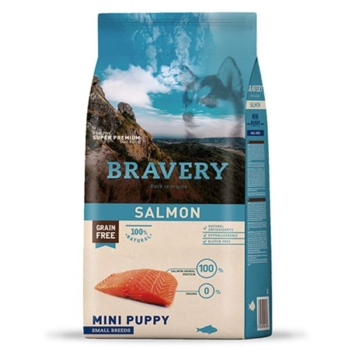 BRAVERY SALMON CACHORRO RAZA PEQUEÑA 7KG