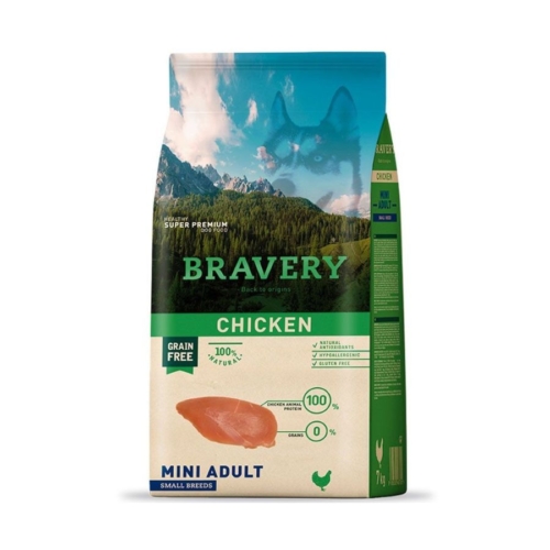 BRAVERY POLLO ADULTO RAZA PEQUEÑA 7KG