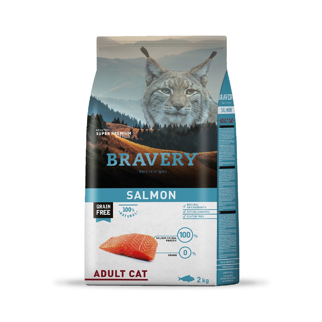 BRAVERY SALMON GATO ADULTO 2KG