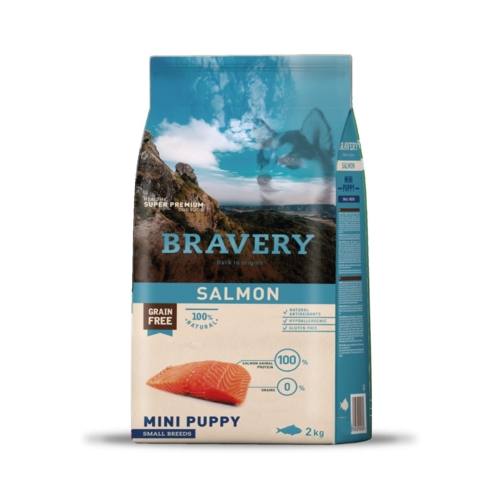 BRAVERY SALMON CACHORRO RAZA PEQUEÑA 2KG