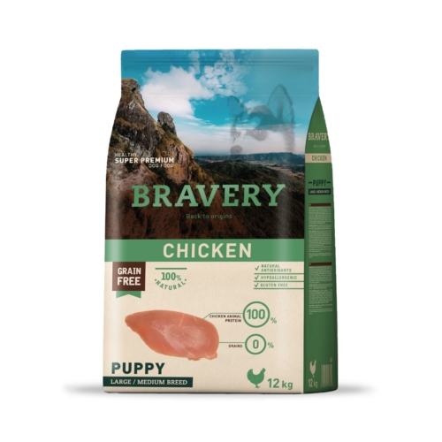 BRAVERY POLLO CACHORRO 12KG