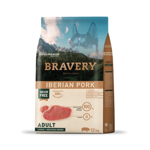 BRAVERY CERDO IBERICO ADULTO 4KG
