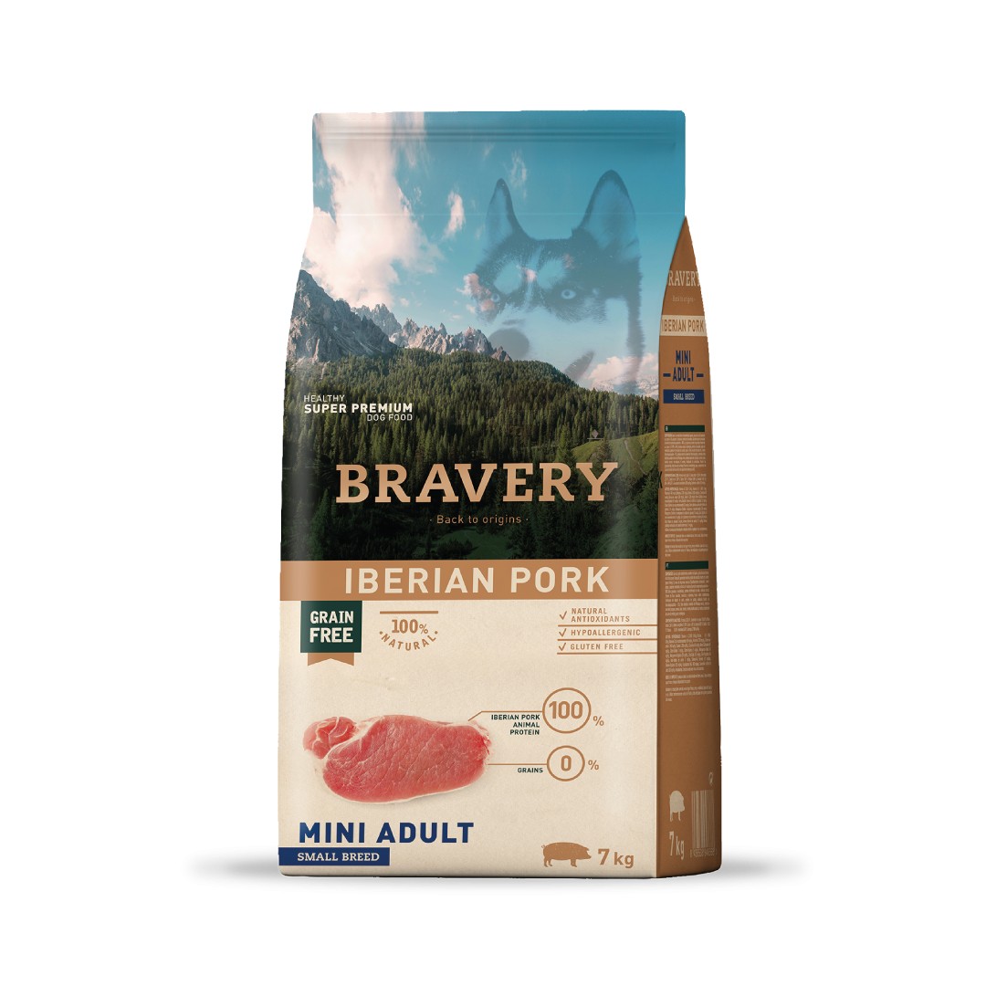BRAVERY CERDO IBERICO ADULTO RAZA PEQUEÑA 7KG
