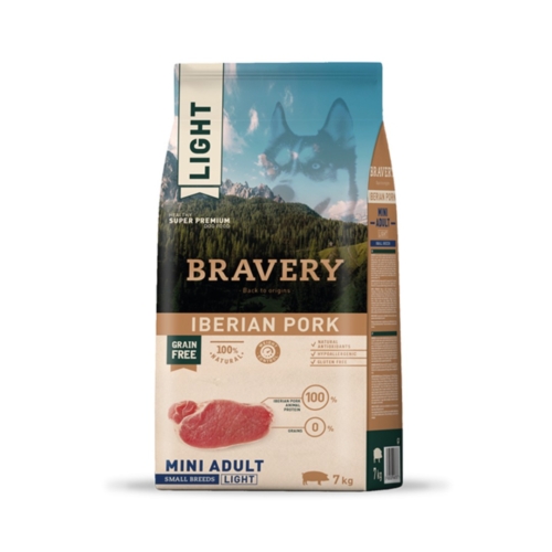 BRAVERY CERDO IBERICO LIGHT ADULTO RAZA PEQUEÑA 7KG