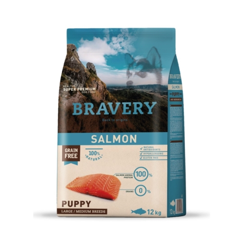 BRAVERY SALMON CACHORRO 12KG