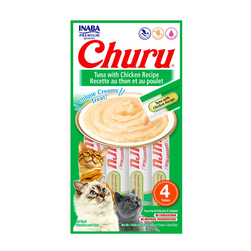 CHURU GATO ATUN Y POLLO 56GR