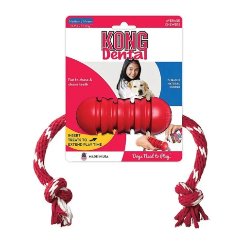 KONG DENTAL CON CUERDA S