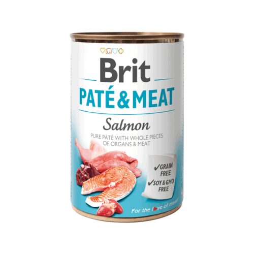 LATA BRIT PATE & MEAT SALMON 400GR