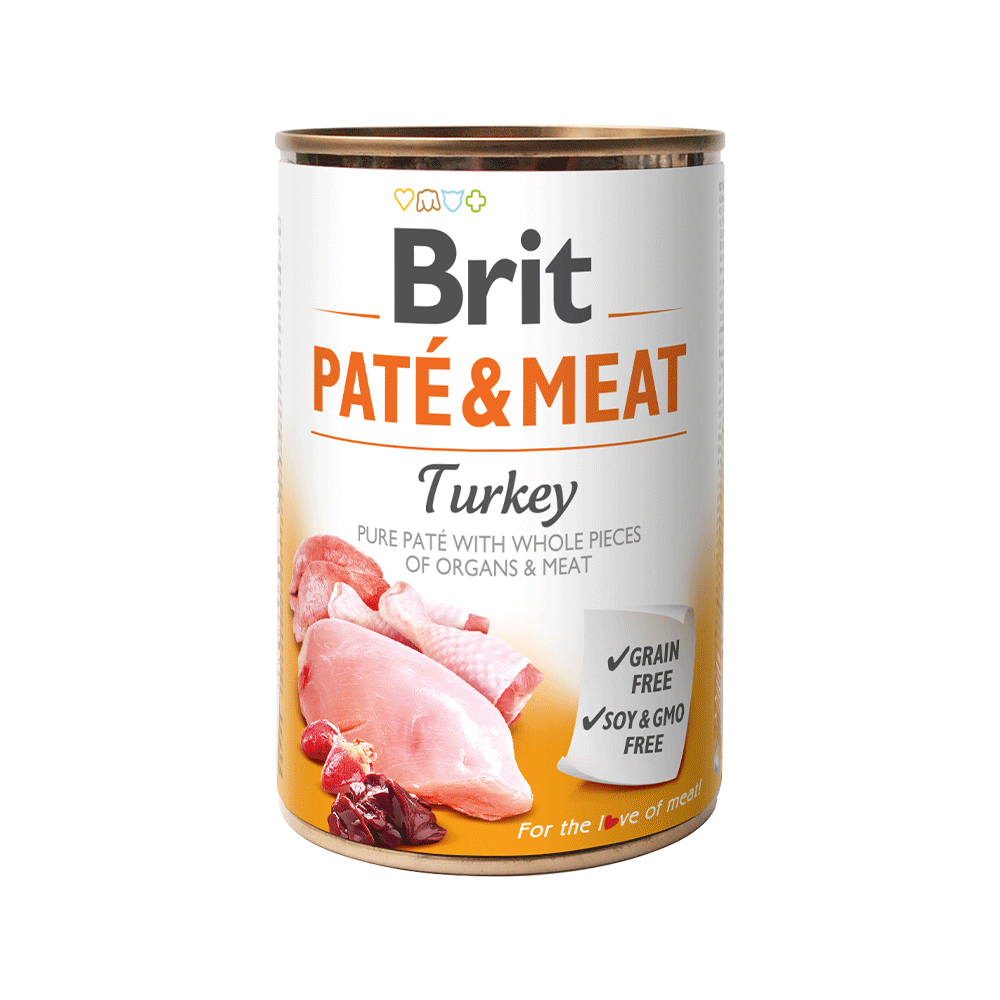 LATA BRIT PATE & MEAT PAVO 400G