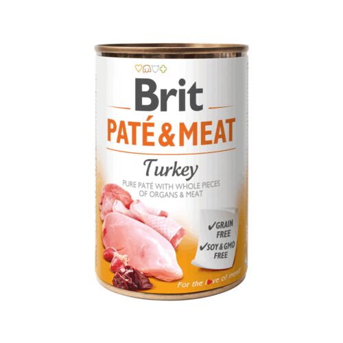 LATA BRIT PATE & MEAT PAVO 800G