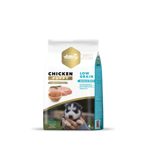 AMITY LOW GRAIN CHICKEN PUPPY 4KG