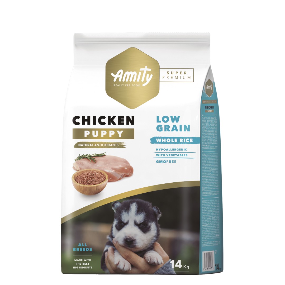 AMITY LOW GRAIN CHICKEN PUPPY 14KG