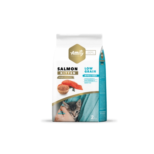 AMITY LOW GRAIN SALMON KITTEN 2KG