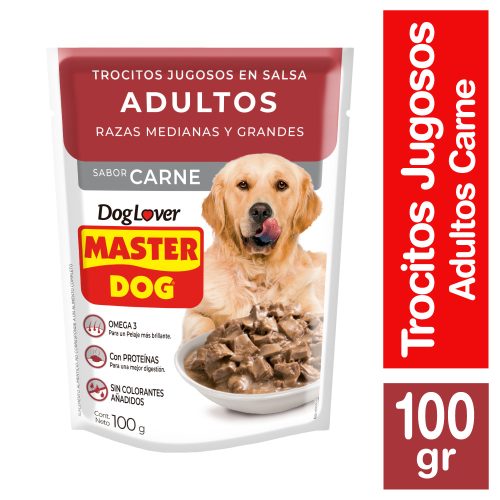 SOBRE MASTER DOG CARNE 100GR