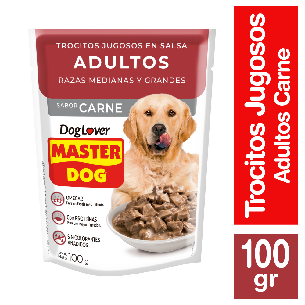 SOBRE MASTER DOG CARNE 100GR