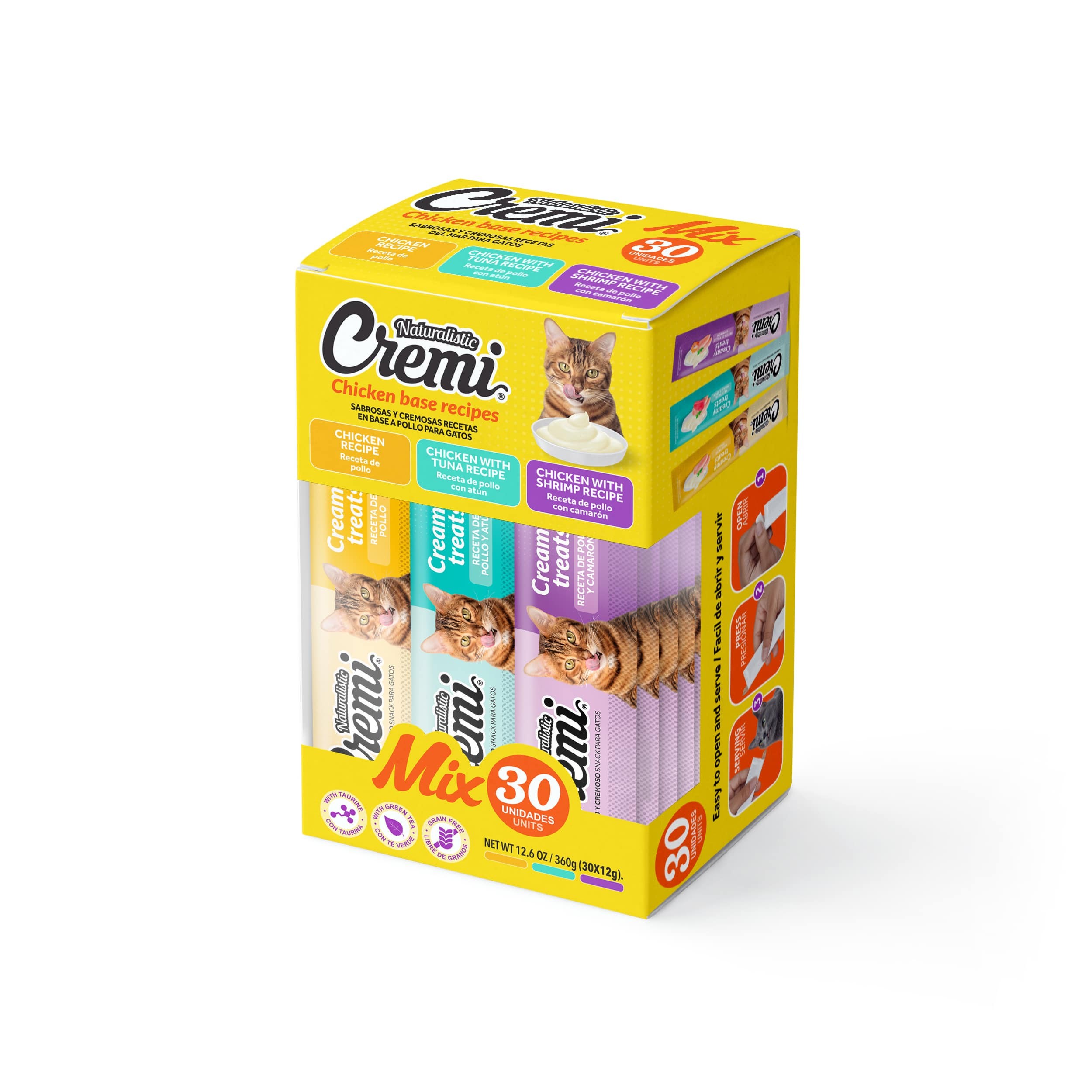 NATURALISTIC CREMI BOX POLLO 30 UNIDADES