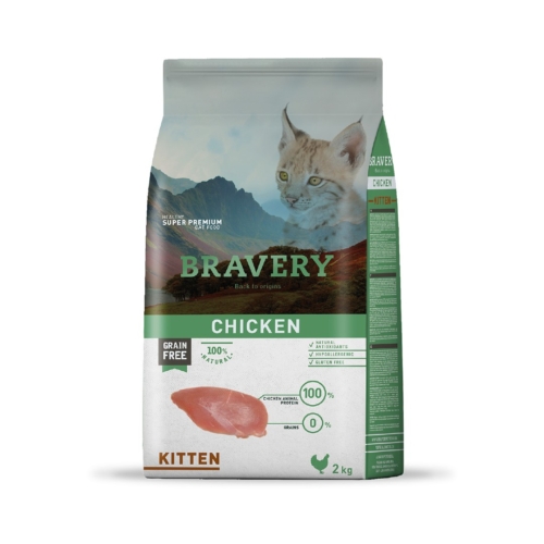 BRAVERY POLLO KITTEN/GATITO 2KG