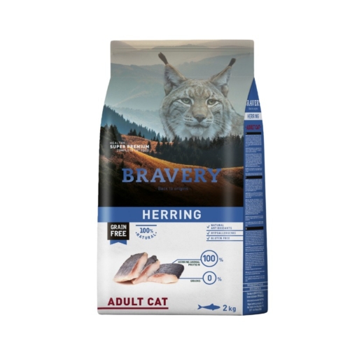 BRAVERY HERRING (ARENQUE) GATO ADULTO 2KG