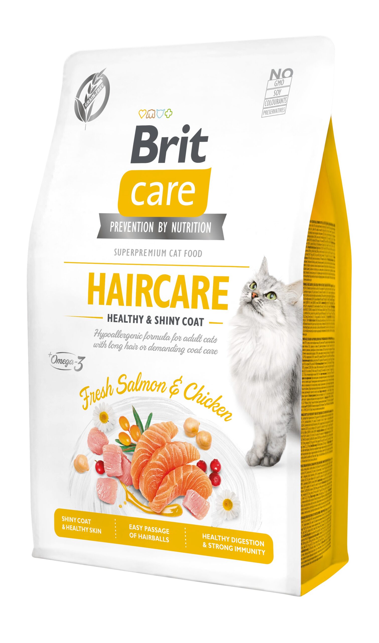 BRIT CARE CAT HAIRCARE HEALTHY & SHINY COAT 2KG