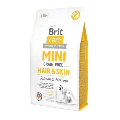 BRIT CARE MINI GF HAIR & SKIN SALMON & HERRING 2KG