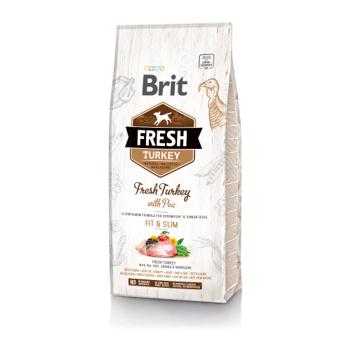 BRIT FRESH TURKEY WITH PEA FIT & SLIM 12KG