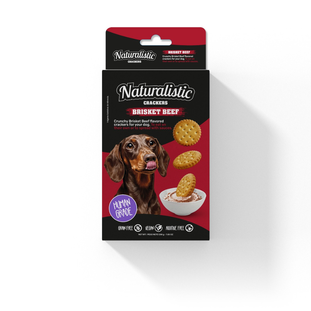 GALLETAS NATURALISTIC BRISKET BEEF 200GR - Imagen 2