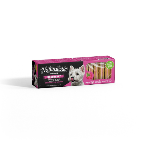 GALLETAS NATURALISTIC RASPBERRY 120GR