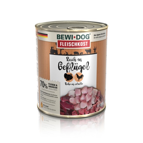 LATA BEWI DOG RICO EN AVE 800GR