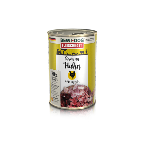 LATA BEWI DOG RICO EN POLLO 400GR