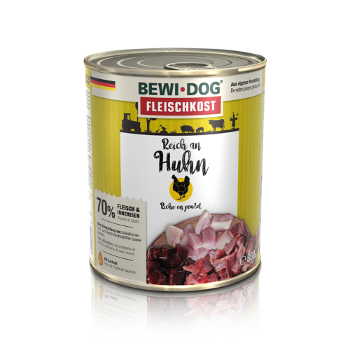 LATA BEWI DOG RICO EN POLLO 800GR