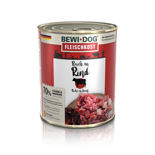 LATA BEWI DOG RICO EN VACUNO 800GR