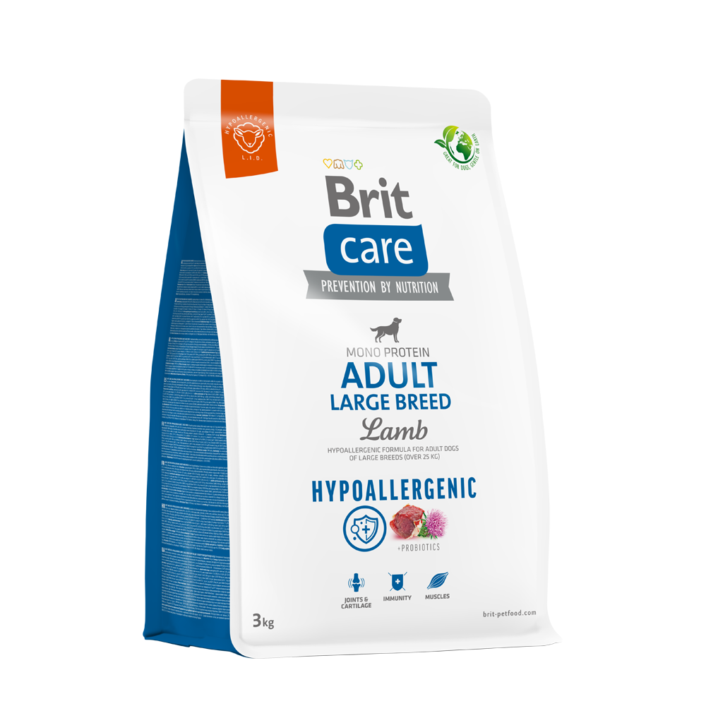 BRIT CARE ADULT LARGE BREED LAMB HYPOALLERGENIC 3KG