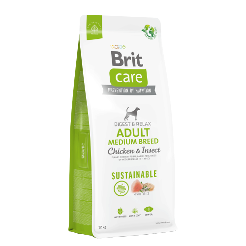 BRIT CARE ADULT MEDIUM CHICKEN & INSECT 12KG