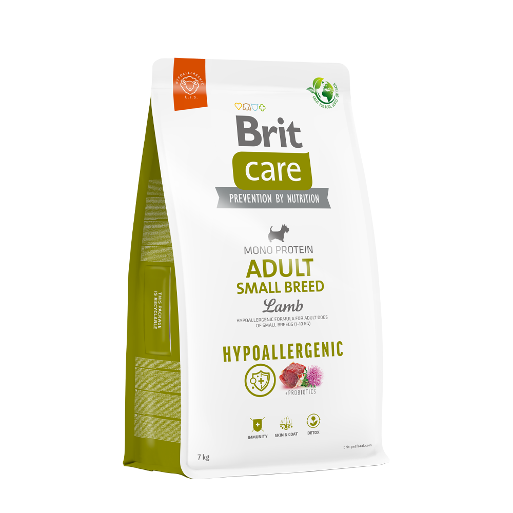 BRIT CARE ADULT SMALL BREED LAMB HYPOALLERGENIC 7KG