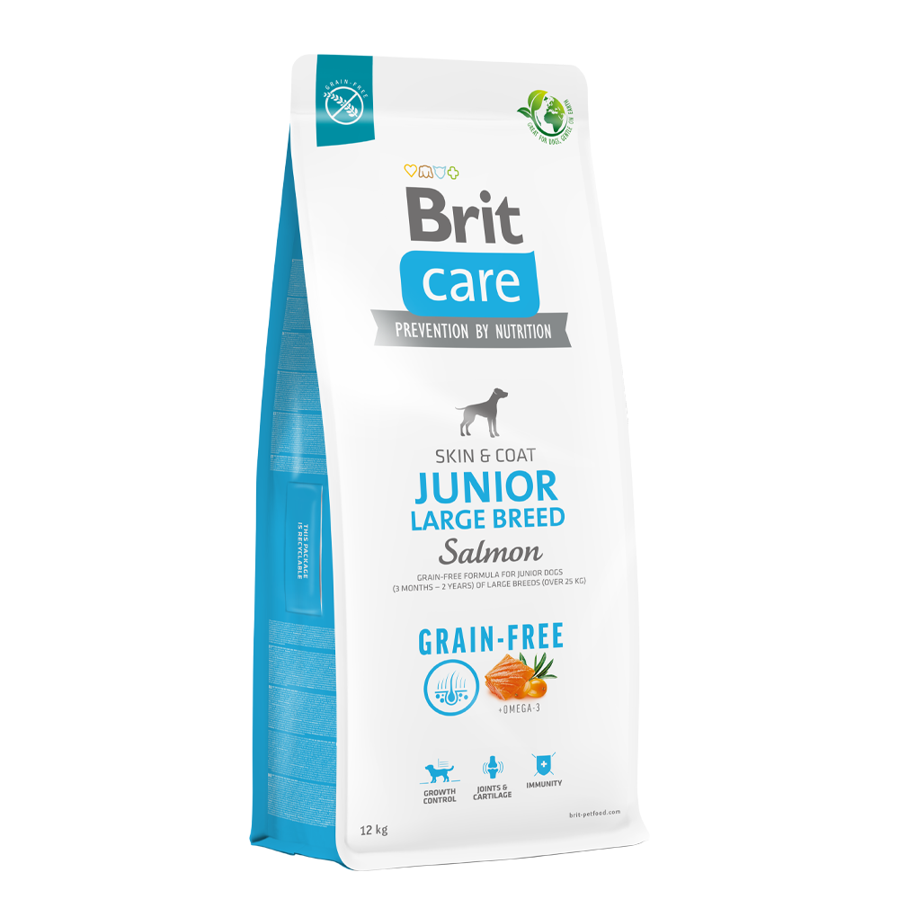 BRIT CARE GF JUNIOR LARGE BREED SALMON 12KG