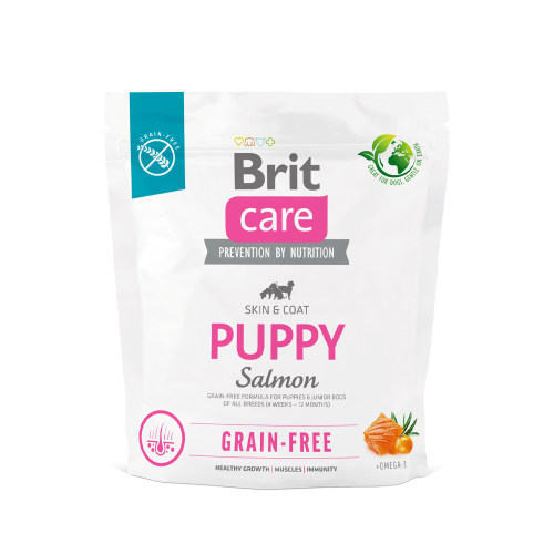 BRIT CARE GF PUPPY SALMON 1KG