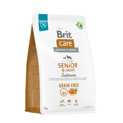 BRIT CARE GF SENIOR & LIGHT SALMON 3KG