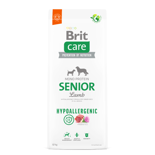 BRIT CARE HYPOALLERGENIC SENIOR LAMB 12KG