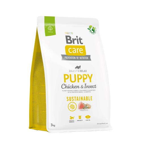 BRIT CARE SUSTAINABLE PUPPY CHICKEN & INSECT 3KG