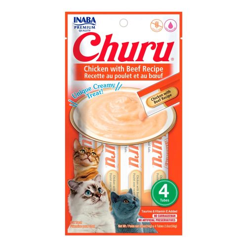 CHURU GATO POLLO Y CARNE 56GR