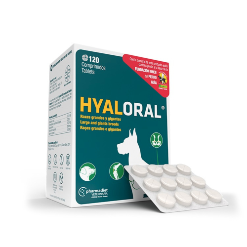 HYALORAL PERRO RAZAS GRANDES Y GIGANTES  (12 COMPRIMIDOS)