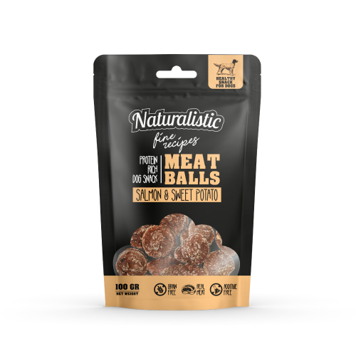 NATURALISTIC ALBONDIGAS DE SALMON Y PAPA DULCE 100GR