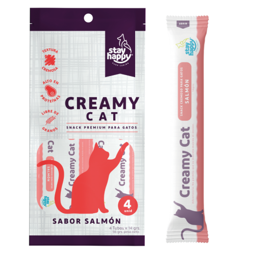 STAY HAPPY CREAMY SABOR SALMON 56GR