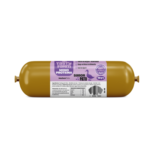 TASTY FARM SALCHICHA DE PATO MONOPROTEICA 150GR