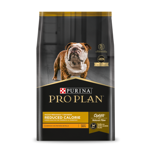 PRO PLAN REDUCED CALORIES RAZAS MEDIANAS Y GRANDES 12KG