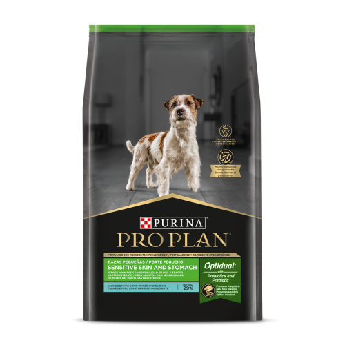 PRO PLAN SENSITIVE SKIN AND STOMACH RAZAS PEQUEÑAS 3KG